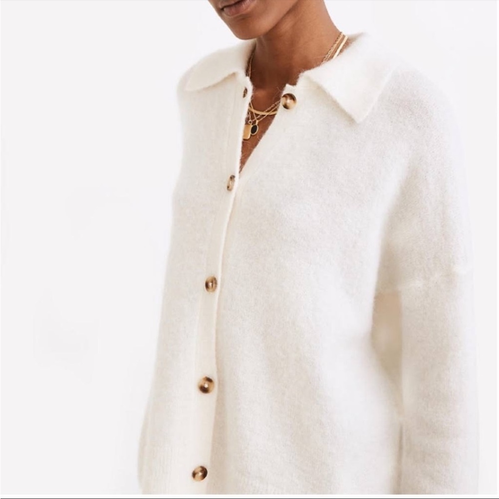 Madewell Carrabelle Polo Cardigan Sweater